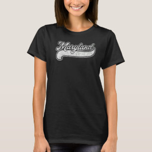 Camiseta Maryland Retro Baseball Style Vintage Men Women