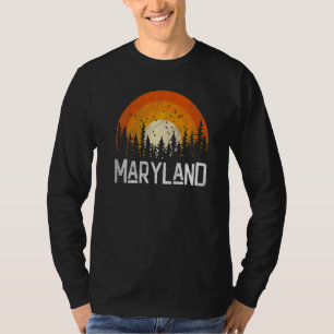 Camiseta Maryland Retro Estilo Vintage 70s 80s Homens Mulhe
