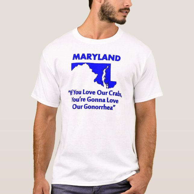 Camiseta Maryland - se você ama nossos caranguejos… (Frente)