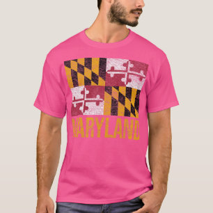 CAMISETA MARYLAND STATE FLAG ANNAPOLIS BALTIMORE CHESAPEAKE