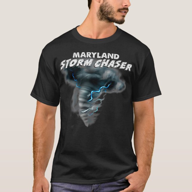 Camiseta Maryland Storm Chaser Severe Weather Tornado (Frente)
