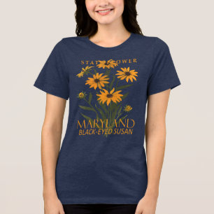 Camiseta Maryland Territory Flor A Susan De Olhos Negros