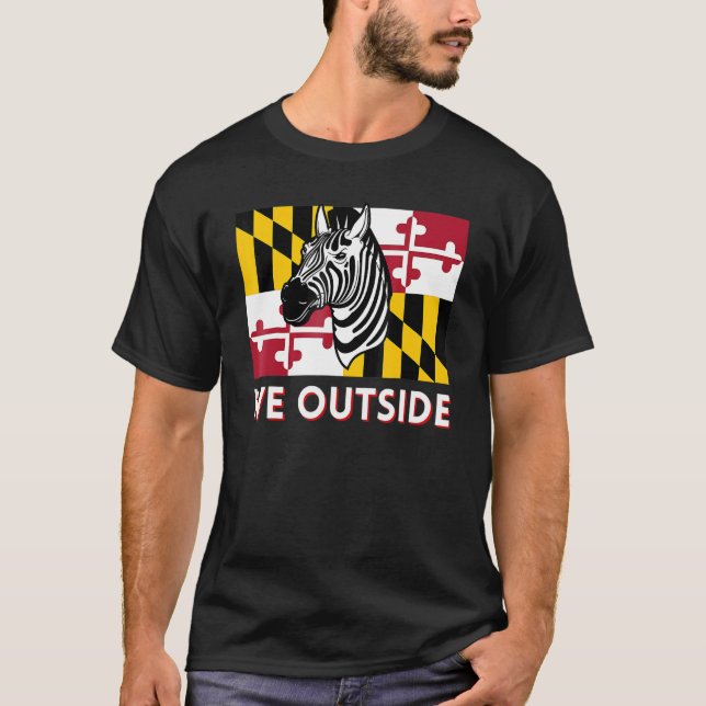 Camiseta Maryland Zebra Dmv Zebra Condado de Pg Zebra (Frente)