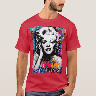 Camiseta Marylin Monroe Grafitti Vinatge
