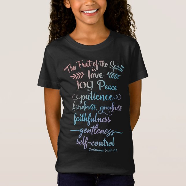 Camiseta Mas a Fruta do Espírito é - Fé Cristã Q (Frente)