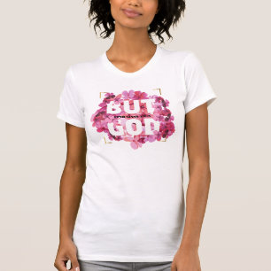 Camiseta MAS Bíblia DEUS Versa com Flores Coloridas