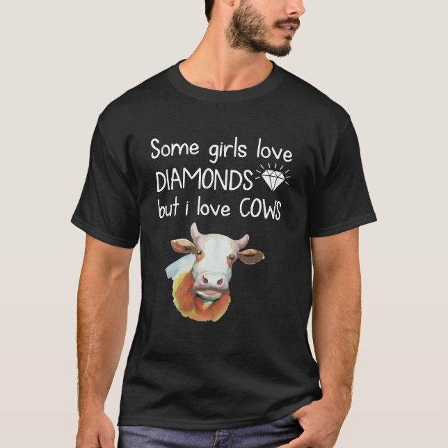 Camiseta Mas eu amo vacas (Frente)