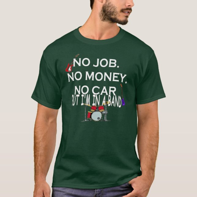Camiseta Mas eu estou em uma banda - obscuridade (Frente)