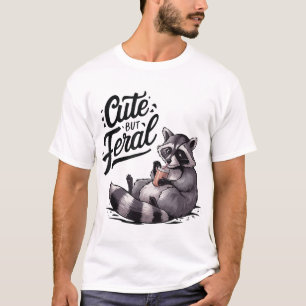 Camiseta Mas Feral Panda Raccoon Costume Raccoon Trash
