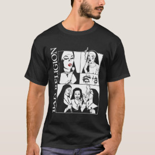 Camiseta Más freiras Religião Fumando