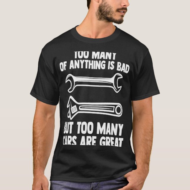 Camiseta Mas muitos carros são mecânicos do excelente (Frente)