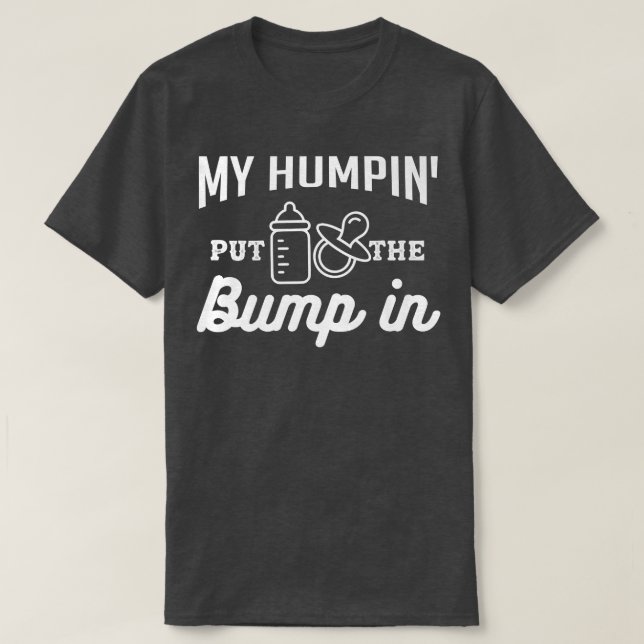 Camiseta Mas O Bump In Para A Gravidez Gift Prem (Frente do Design)