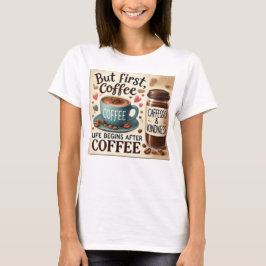 CAMISETA MAS O PRIMEIRO CAFÉ VIVE MELHOR