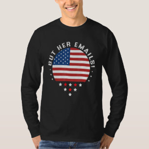 Camiseta Mas Os Emails Dela Hillary Vintage Usa Flag Mas