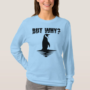 Camiseta Mas Por Que Pinguim, Gráfico de Pinguim Caminhando