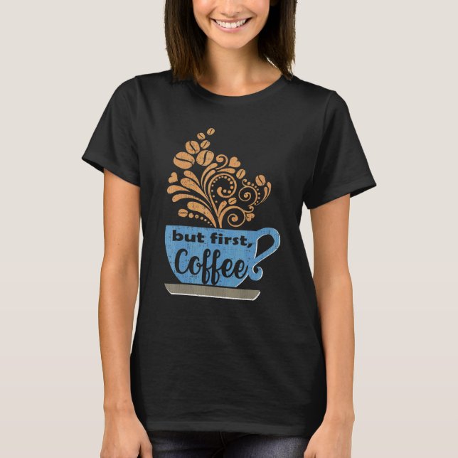 Camiseta Mas Primeiro Café Blue Java Mug (Frente)