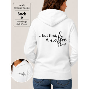 Camiseta Mas Primeiro Capuz de Malha Aconchegante de Café