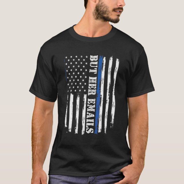 Camiseta Mas Seus Emails Bandeira EUA 12 (Frente)