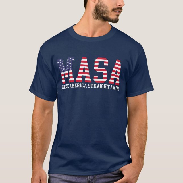Camiseta MASA Torne o Hetero da América novamente (Frente)