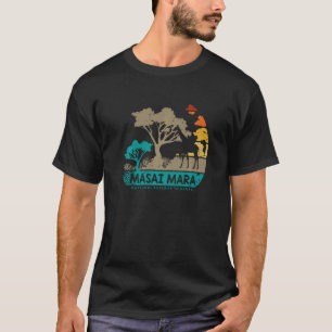 Camiseta Masai Mara Safari Reserva Nacional Quênia Serenget
