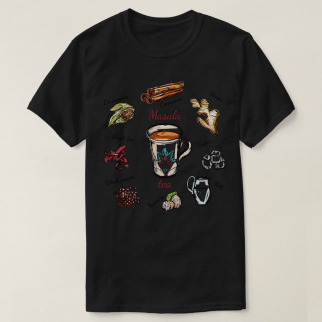 Camiseta Masala Tea (Frente do Design)