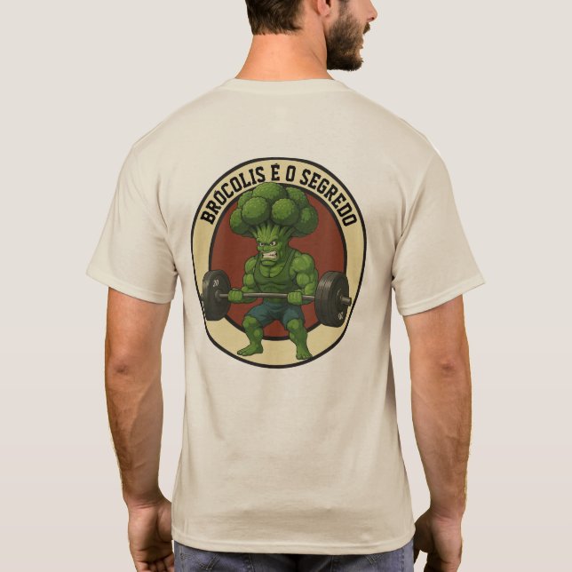 Camiseta Masc. Brócolis é o Segredo - Back (Verso)