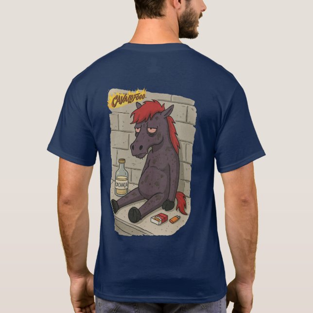 Camiseta Masc. Cavalo de Fogo - Back (Verso)