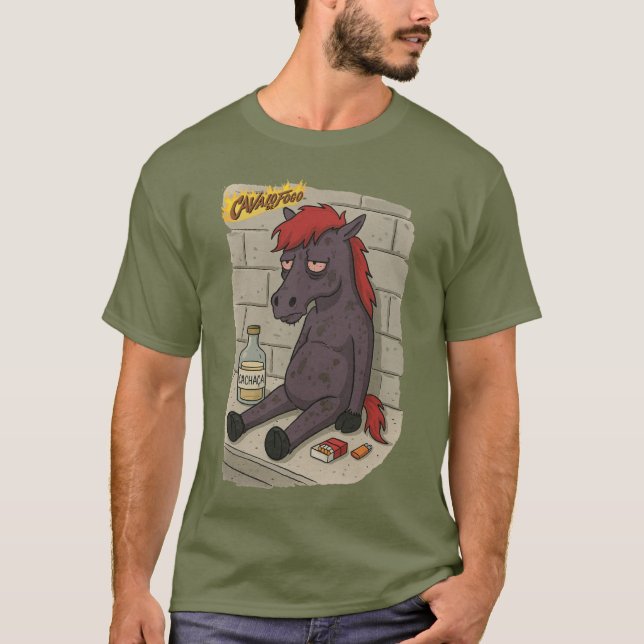 Camiseta Masc. Cavalo de Fogo - Front (Frente)