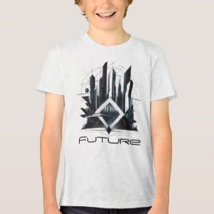 Camiseta Masc Juvenil Básica Abstrato Futurista-4