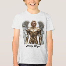 Camiseta Masc Juvenil Básica Arcanjo Miguel