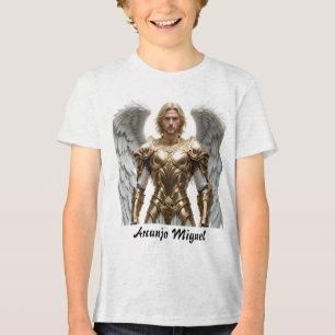Camiseta Masc Juvenil Básica Arcanjo Miguel