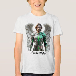 Camiseta Masc Juvenil Básica Arcanjo Rafael