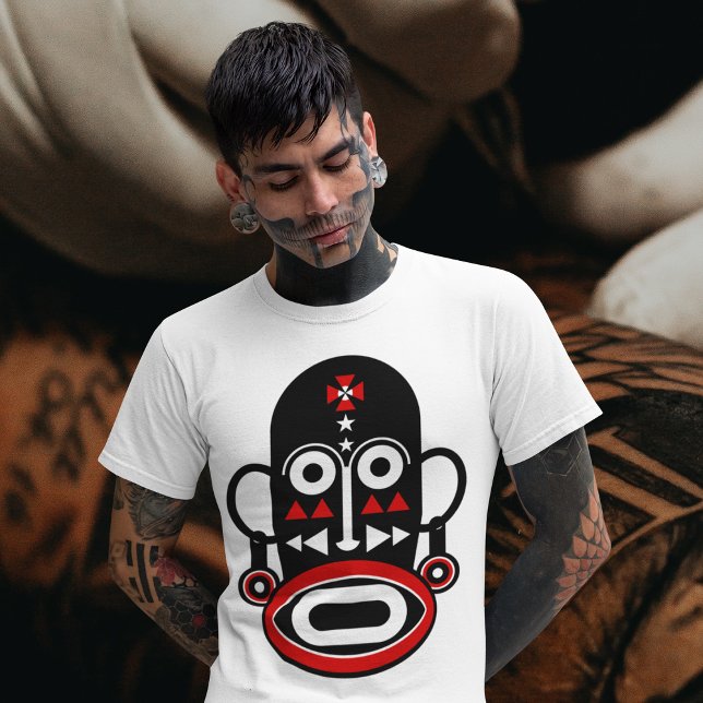 Camiseta máscara africana (Criador carregado)