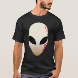 Camiseta Máscara Alien com Marcações Futuristas