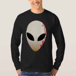 Camiseta Máscara Alien com Marcações Futuristas