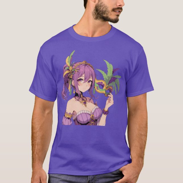 Camiseta Máscara Anime Mardi Gras (Frente)