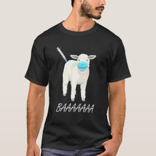 Camiseta Máscara Anti-Vacina Contra Ovinos Ou Ovinos