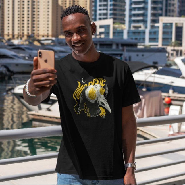 Camiseta Máscara Bizarra de Pássaro Corpo (Criador carregado)