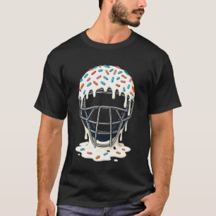 Camiseta Máscara de Apanhador de Beisebol Sorvete Derretend
