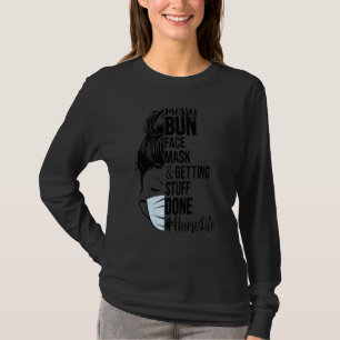 Camiseta Máscara de Arma Mensageira Fazendo Coisas Enfermei
