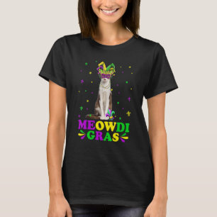 Camiseta Máscara de Carnaval de Gato Oriental Cute Meowdi G