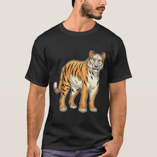 Camiseta Máscara de Caveira do Tigre (Frente)