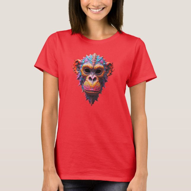 Camiseta Máscara de Chimpanzé Ornata (Frente)