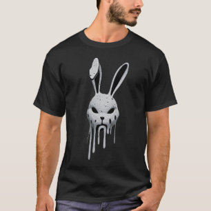 Camiseta Máscara de Coelho Derretendo: Design de Gotejament