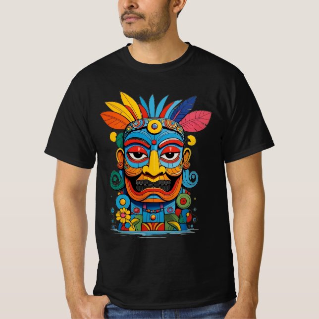 Camiseta Máscara de Cor Mística (Frente)