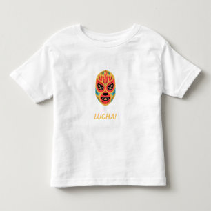 Camiseta Máscara de desenho animado de Lucha Libre Arte da