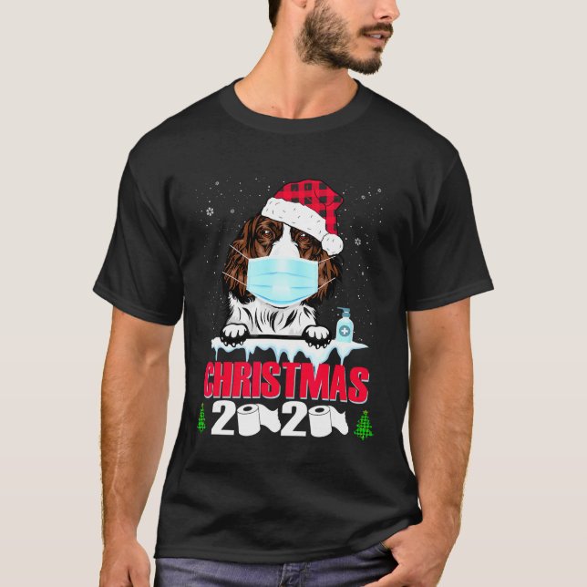 Camiseta Máscara de Espanhol com Espanhol Inglês Natal 20 (Frente)