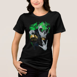 Camiseta Máscara de Gás Tóxico: Chamas Neon