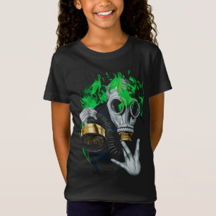 Camiseta Máscara de Gás Tóxico: Chamas Neon