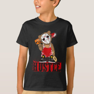 Camiseta Máscara de Hóquei Hop Hop Hop Teddy Bear Divertido
